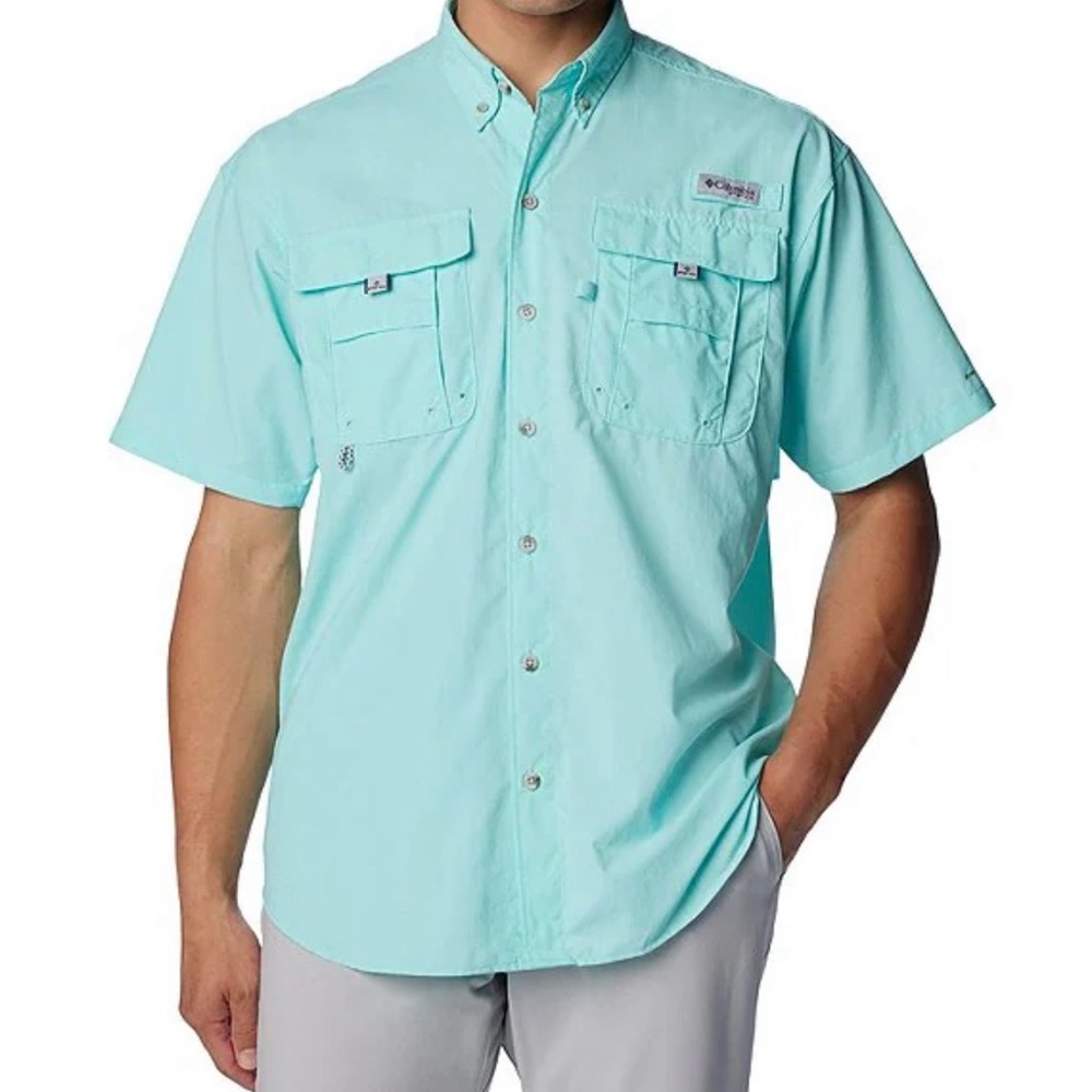 Columbia Men's Light Blue Casual Shirt